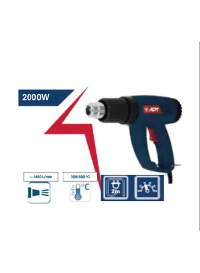 APT DW09250 Corded Electric Heat Guns 2000W - Image 2
